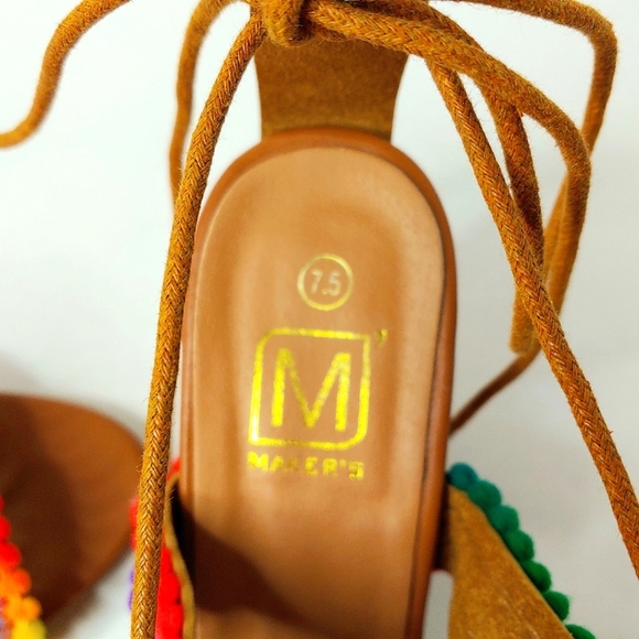 Makers Multi color sandals, heels 7.5 - Picture 9 of 10